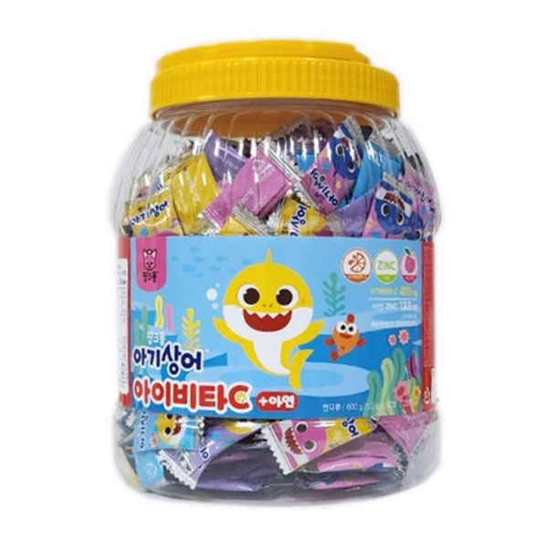 핑크퐁 <b>아이</b>비타C 플러스 아연 복숭아맛 600g 500정 1개