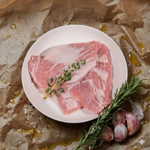 고기묵제이 통항정살 원육 천겹살 1.24kg내외 덩어리 수육 돼지항정살