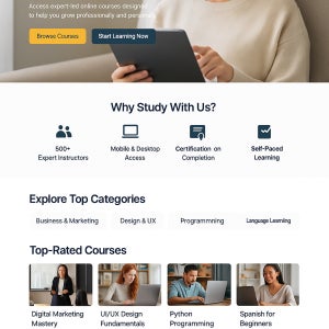 [랭크업] 온라인 강의 회사 정찰가 홈페이지제작