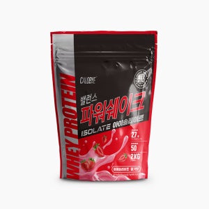 칼로바이 밸런스 파워쉐이크 아이솔레이트 WPI 유청단백질 헬스보충제 프로틴 파우더 딸기맛 2kg