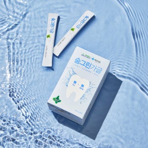 테코자임 숨그린 가글 20개입 일회용 휴대용 어린이 무알콜 구강청결제 220ml, 20개