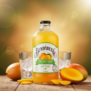 분다버그 트로피칼 망고 375ml 12병 병음료 고급 수입 탄산 카페 프리미엄 음료수