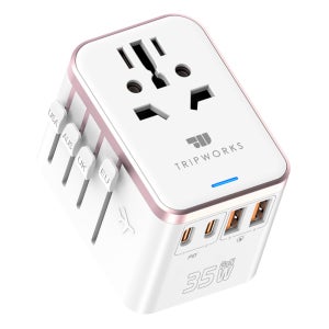 여행용 멀티어댑터 해외 PD 35W C타입 초고속충전 USB 4포트 트립웍스