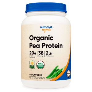 뉴트리코스트 완두콩 프로틴 아이솔레이트 파우더 무맛 오가닉 2lb 1병