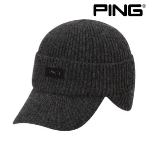 핑 골프웨어 남성 골프 모자 니트 챙 비니 방한용 귀달이 챙캡 PING 로고 E4CP305