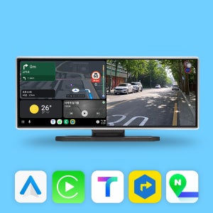 DRIVE11 스마트모니터 4K 블랙박스 올인원 내비게이션 무선 카플레이 안드로이드오토