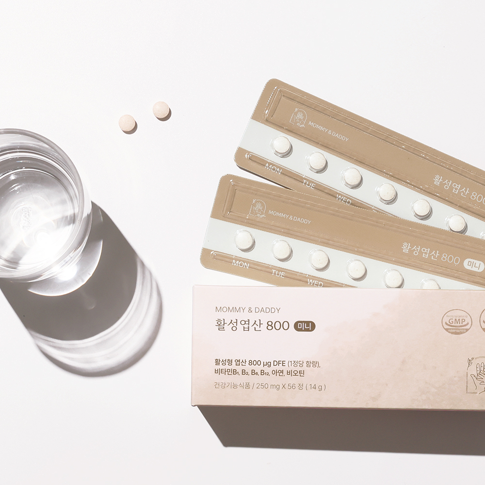 <b>마미앤대디</b> 활성엽산 800 미니 250mg x 56정 1박스