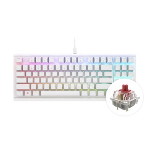 체리 키보드 MX 1.1 RGB TKL 텐키리스 게이밍 기계식 키보드 화이트 저소음 적축