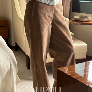 bronze 브론즈 엘 골덴 코듀로이 일자 와이드 팬츠 2color