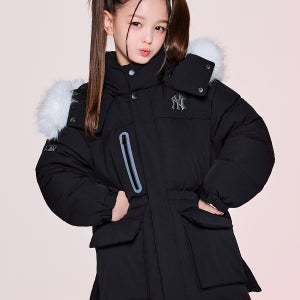 [MLB 키즈] 아웃도어 사파리 미드 구스다운 NY (Black) 7ADJB2556