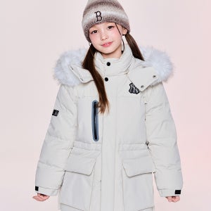 [MLB 키즈] 아웃도어 사파리 미드 구스다운 NY (D.Cream) 7ADJB2556