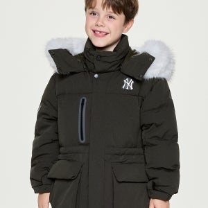 [MLB 키즈] 아웃도어 사파리 미드 구스다운 NY (D.Khaki) 7ADJB2556