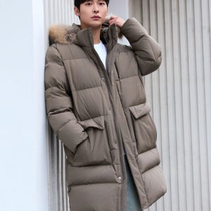 [디스커버리] 남성 고쉬 구스다운 롱패딩 DMDJ7E056