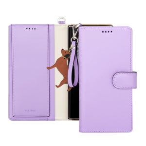 리퍼브 갤럭시S25울트라 FE 다이어리 자석 지갑 가죽케이스 스틴 라벤더