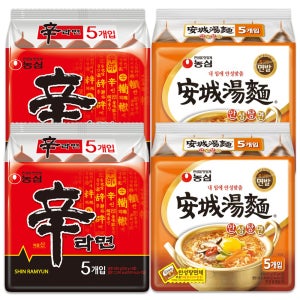 농심 신라면 10봉 + 안성탕면 10봉 (총20봉) 봉지라면