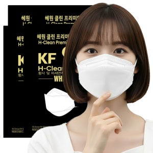혜원클린 프리미엄 KF94 마스크 100매 대형 비말차단 일회용 마스크