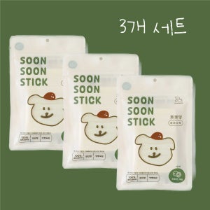 강아지 수제간식 순순스틱 보양식 반려견 대형견 노견 비건 생식 아이스크림 코코넛, 70g, 3개