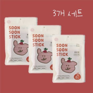 강아지 수제간식 순순스틱 보양식 반려견 대형견 노견 비건 생식 아이스크림 비트, 70g, 3개