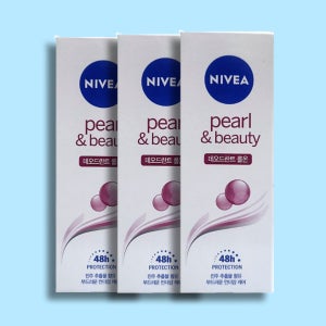 니베아 데오드란트 펄 앤 뷰티 롤온 미니 75ml (25ml X 3개) 파우치속에 쏙