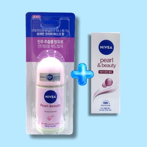 니베아 데오드란트 펄 앤 뷰티 롤온 세트 75ml (50 + 25)휴대용 포함