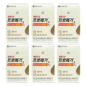 종근당 프로메가 알티지 오메가3 비타민D 60캡슐, 6개