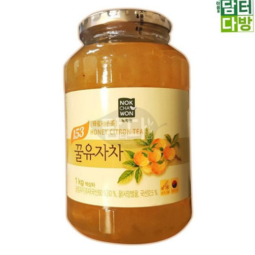 녹차원 꿀 유자 차 1kg 음료 유자 차 1kg 농축액