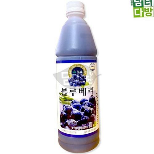 청솔 블루베리 주스 베이스 <b>블루베리 농축액</b> 원액 음료