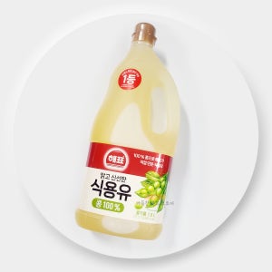 해표 식용유 1.8L 콩기름 대두유 콩 100%