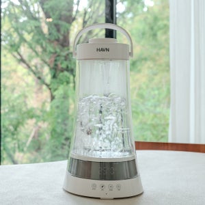 하븐 3L 신생아 가열식 가습기 아기 대용량 스텐 온열 스팀 유리