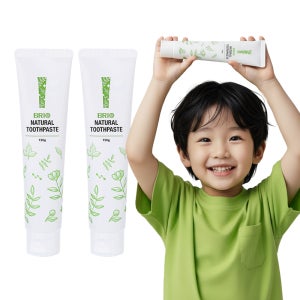 브리오 천연유래성분 치약 / 임산부 어린이 유아 아기 무불소 순한 치약 150g, 2개