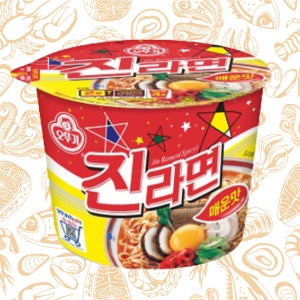 오뚜기 진라면 매운맛 큰사발110g 컵라면 외 2종