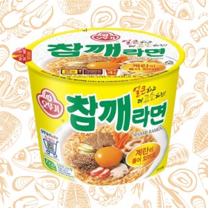 오뚜기 참깨라면 큰사발110g 컵라면 외 2종