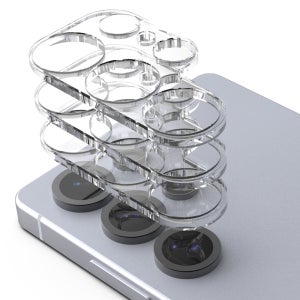 2.5D투명 카메라 렌즈 보호 풀커버 강화유리 필름 갤럭시S24 울트라, 6매입