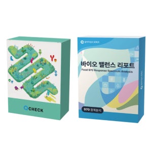 큐체크 모발로 음식물과민성 970 장내미생물분석 비만균 포함 자가검사키트 2종세트