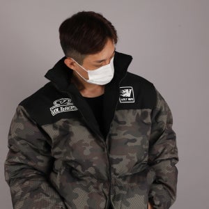 랩스카모 웰론 밀리터리패딩 커플여성용남성용패딩 눕시 아우터