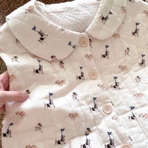 2종 골프퍼피 누빔 조끼 겨울 실내용 조끼 외출가능 생일선물