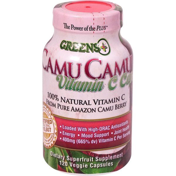 <b>그린스</b> 플러스 카무 비타민 C 캡 120 베지 캡슐