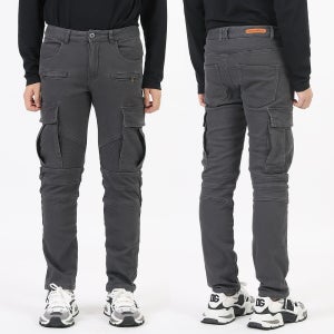 남자 기모 카고 바지 겨울 스판 본딩 팬츠