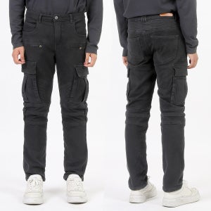 남자 기모 카고 바지 겨울 스판 본딩 팬츠