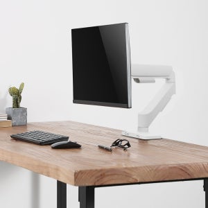 커브드모니터암 가스스프링 싱글모니터거치대 TV 주식 책상 확장 고중량 대형 RNX1606