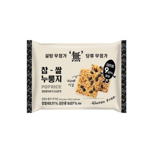 찹쌀 누룽지 쌀과자 스낵 고소한맛, 300g, 14개