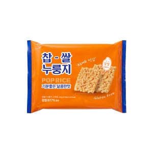 찹쌀 누룽지 쌀과자 스낵 달콤한맛, 300g, 14개
