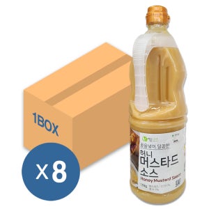 이슬나라 허니 머스타드 소스 1.9kg 8개입 1박스