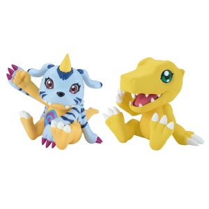 디지몬 어드벤처 아구몬 파피몬 소프비 메이트 피규어 2종 세트