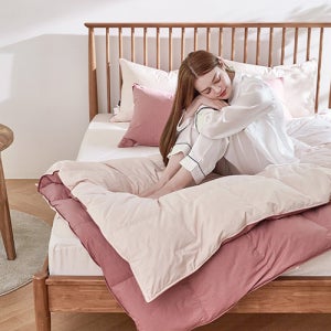 라뽐므 오폴레 호텔식 거위털 순면 구스이불 SS 드라이로즈 한겨울용 1.2kg, 1개