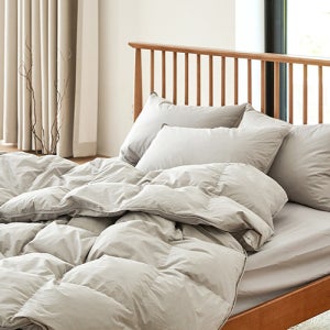 오폴레 호텔식 거위털 순면 구스이불 K  라이트그레이 강추위용 2.3kg, 1개