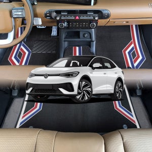 차바라기 폭스바겐 ID5 1열+2열+트렁크 라인 디자인 매트 풀세트 카매트