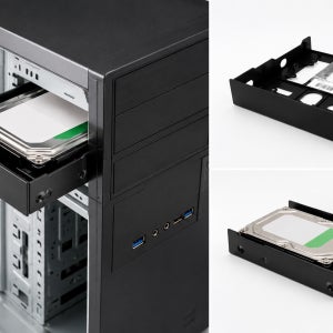 5.25인치 베이 HDD 가이드 하드디스크 드라이브 검정