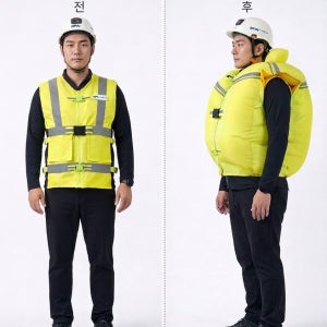 스마트 에어백 안전조끼 추락보호 고소작업자용 낙상방지 대비 안전작업복 LMT-70