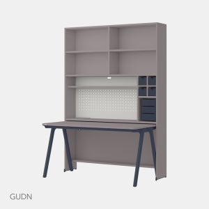 [한정기획][일룸] 로이 1400폭 6단 다리형 책상세트